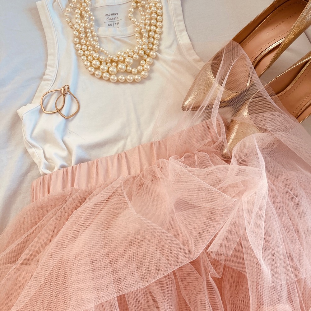 Cichwish tiered tulle skirt